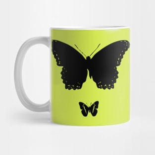 Elegant Black Butterflies Mug